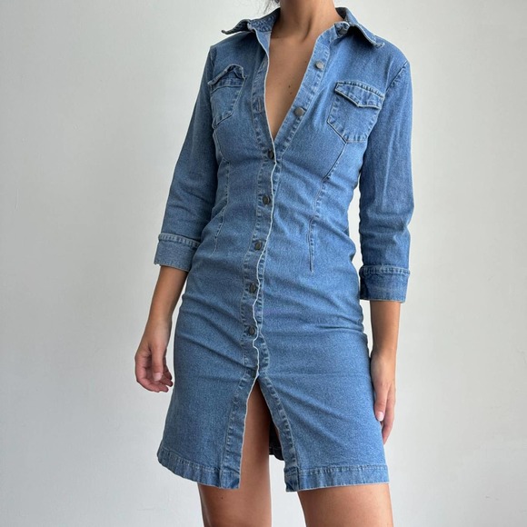 New York & Company Dresses & Skirts - Vintage denim stretch dress